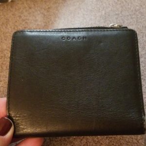 Black Leather Coach Wallet